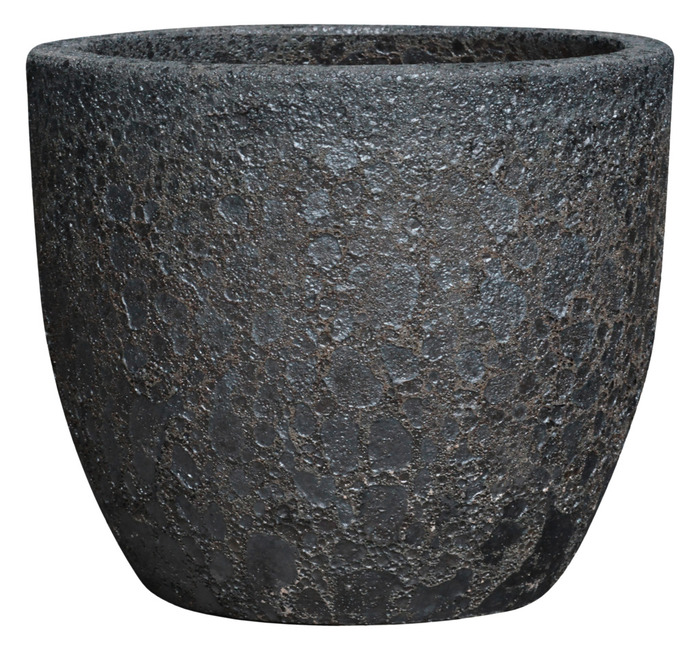 Krukkesæt keramik sort 3 stk.